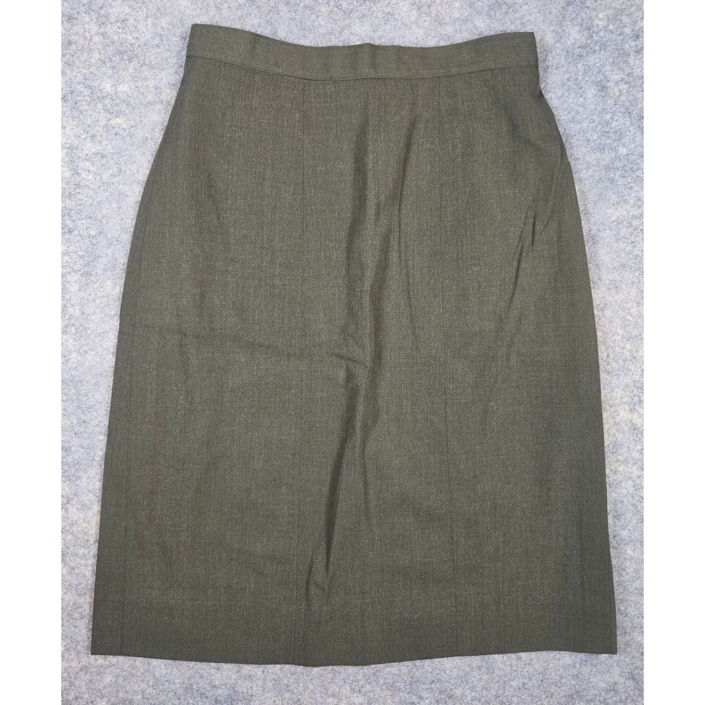 USMC Military Dress Skirt Womens 8MS Green Wool Blend Marine Corps Uniform